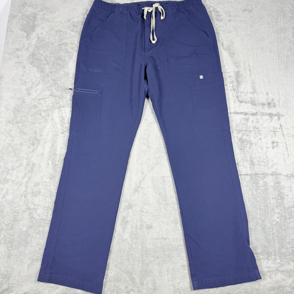 FIGS Mens XL Cairo Cargo Scrub Pants Navy Blue TM3001 Technical Collection